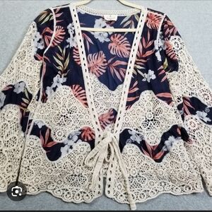 Ember Black Lace Cardigan